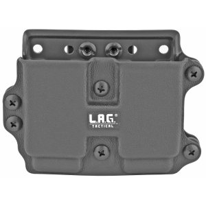 L.A.G. Tactical 34008 Double Magazine Pouch 9MM/40Cal Kydex Black