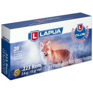 Lapua 4315042 223 Remington 55 Grain FMJ 20 Round Box