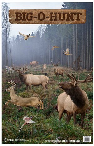 Action Target GSBIGHUNT100 Big-O-Hunt Paper Target 23"x35" 100/Box