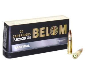 Belom 7.62x39mm 123gr FMJ Rifle Ammo - 20 Rounds