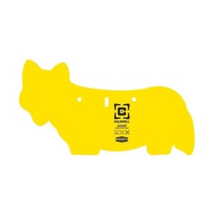 Caldwell 4001073 AR500 Steel Coyote Target, Yellow, 3/8 Inch, Rifle Rated, High Visibility, Lifetime Guarantee