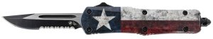 Templar SCAP631 Captain Gen II 2.25" OTF Drop Point Knife Red/White/Blue