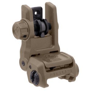 Magpul MAG1167-FDE MBUS Gen 3 Rear Sight FDE Polymer Picatinny