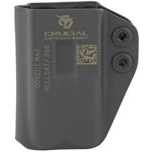 Crucial Concealment 1039 Covert Mag Pouch, IWB, Ambidextrous, Kydex, Black