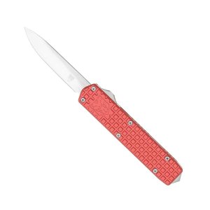 CobraTec SCTWRDM390DNS Small Warrior Red 2.25" M390 OTF Knife