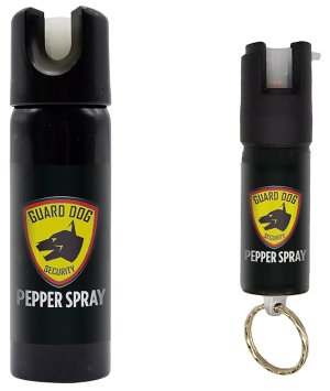SKYLINE USA INC PSGDHA Pepper Spray Range 16 ft 2 Pack 0.5oz/3oz Features Invisible UV Dye Includes Keychain