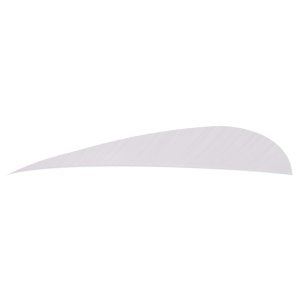 Trueflight 1501 Parabolic Feathers White 4 In LW 100 Pack