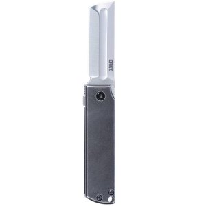CRKT 5915 Minimalx 2.1" Chisel Blade Gray Stainless Steel Handle