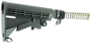 AIM Sports ARSTKCC Mil-Spec 6-Position Collapsible Black Synthetic 15 In