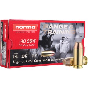 Norma Ammunition Range & Training .40 S&W 180gr 1017fps 50ct