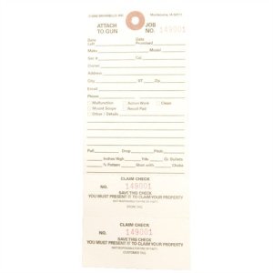 Brownells Double-Stub Claim Checks 500 Pack