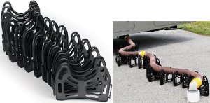 CAMCO Sidewinder 10' Plastic Sewer Hose Support Deep Cradles