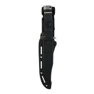SOG Tech Bowie S11B-BX Knife 6.4" Fixed Clip Point Blade Black Handle