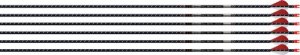 Easton 017840 5mm FMJ Arrows 300 6-Pack with 2" Blazer Vanes