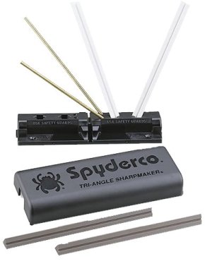 Spyderco 204MF Tri-Angle Sharpmaker Kit: Professional Grade Knife Sharpening System with Medium & Fine Grit Stones
