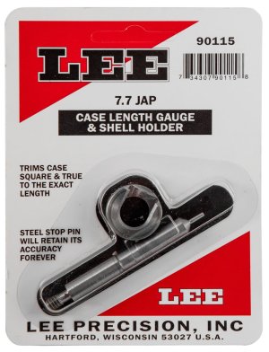 Lee Precision Case Length Gage and Shell Holder 7.7mm Japanese 90115