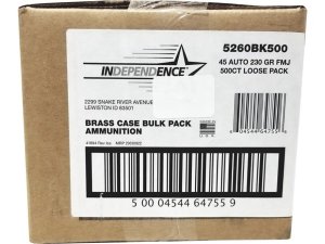 Federal 5260BK500 45 ACP 230GR FMJ Ammo 500/Box