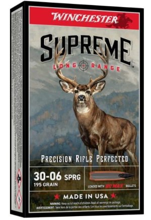 Winchester Supreme LR BC Max .30-06 195 Gr 20 Rounds 2570 FPS
