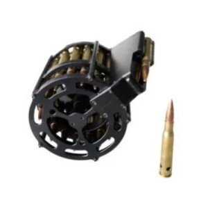 Fostech FT-1501 .50 Cal 20Rd Black Drum Magazine