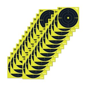 Allen EZ Aim Non-Adhesive Bull's-eye Target 8x8 25 pk. Yellow and Black