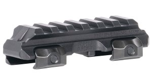 Reptilia 100271 RMU Mount 6 Slot Black 7075-T6 Aluminum Picatinny Rail