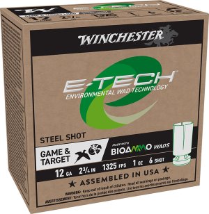 Winchester E-Tech 12Ga 2.75in #6 1oz 25rd/Box Shotshell (WCL12S6)