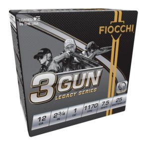 Fiocchi 3 Gun Match Shotshells 12ga 2-3/4 1-1/8oz 1200 fps #7.5 25/ct