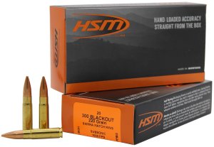 HSM Ammunition 300BLK4N 300 AAC Blackout 220gr SMK BTHP 20rd