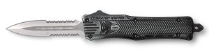 CobraTec SSWCTK1SDAG2SS CTK-1 2.75" D2 Steel OTF Knife Stonewashed Handle