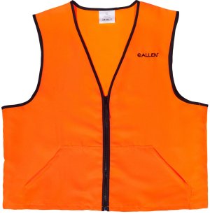 Allen Deluxe Blaze Vest Large Polyester Heavy Duty Zipper Two Pockets