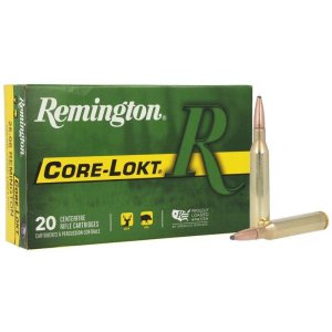 Remington Ammunition 21515 Core-Lokt Hunting 25-06 Rem 120 gr Pointed Soft Point (PSPCL) 20 Rounds