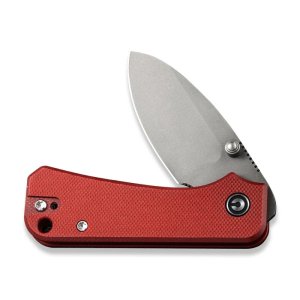 CIVIVI Baby Banter Thumb-Stud 2.34In Nitro-V Blade Red G10 Handle