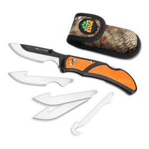 Outdoor Edge RCB30-10C Razorcape Folding Knife, 3" Blade, Orange Handle