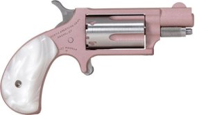 NAA 22MSROSE Mini-Revolver 22 WMR 5 Shot 1.13" Rose...