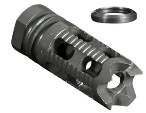 Yankee Hill Machine Co Phantom Muzzle Brake 1/2x28 Aggressive Black