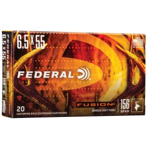 Federal Premium Fusion F6555FS2 6.5x55 Swedish 156Gr Soft Point 20 Rounds