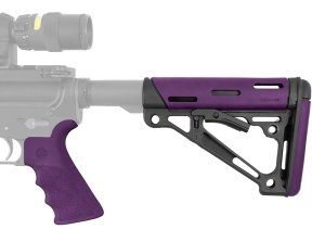Hogue 15655 OverMolded 2-Piece Kit Purple Rubber AR-15 M16 M4