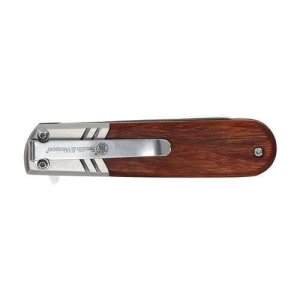 Smith & Wesson Executive Spring Assist Barlow Knife 2.75 In Wood