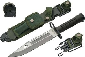 Rite Edge 210997 M-9 Commando Knife 7.75" Stainless Steel Green Handle