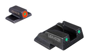AmeriGlo Trooper Sight Set Green Tritium Fits S&W Bodyguard 2.0