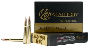 Weatherby Select Plus 340 Wthby Mag 225 gr Barnes Tipped TSX 20 Bx