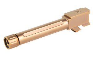 True Precision Glock 19 9mm Threaded Barrel Copper TiCN