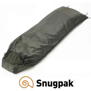 SnugPak 92250 Jungle Bag Olive, 7 degC Comfort, 850g, Mosquito Net