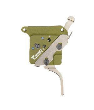 Timney 51716V2 Elite Hunter Trigger 3 lb Green/Nickel for Remington 700