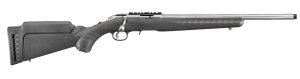Ruger 8352 American Rimfire 22 WMR, 18" Satin Stainless Steel Barrel, 9+1 Capacity, Lightweight Black Synthetic Stock, Adjustable Trigger, Optics Ready