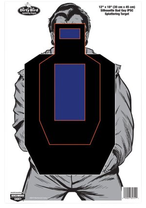 Birchwood Casey Dirty Bird 12"x18" Bad Guy IPSC Targets 8pk