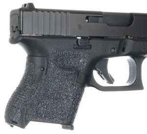 Talon Grips EV03R Textured Black Rubber Grip for Glock Gen 5 Subcompact