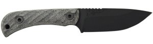 HALF FACE BLADES CAVNER JR 3.5" BLADE, 7.5"OA, S45VN ARMOR BLK, GRY MICARTA GRIP