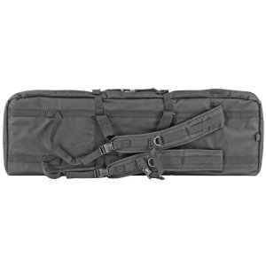 Bulldog BDT60-37B Tactical Double Rifle Bag 37 in Black Nylon