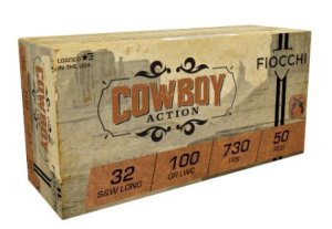 Fiocchi 32LA 100gr LWC .32 S&W Long Ammo